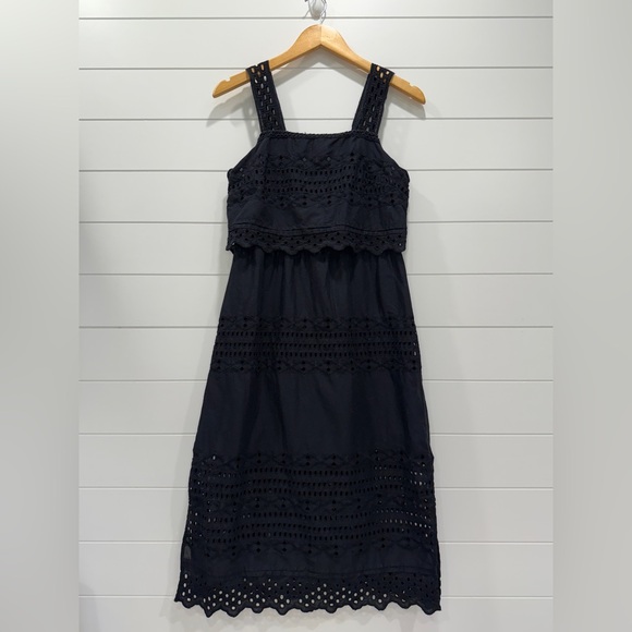 J. Crew Black Lace Maxi Dress - Picture 1 of 2